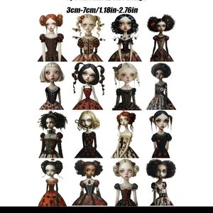 Gothic‎ Doll Figurine Set